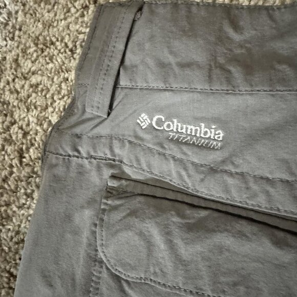 Columbia Titanium Pants Womens 8 Gray Omni-Shield Stretch Hiking Trail TL8448 - Picture 9 of 14